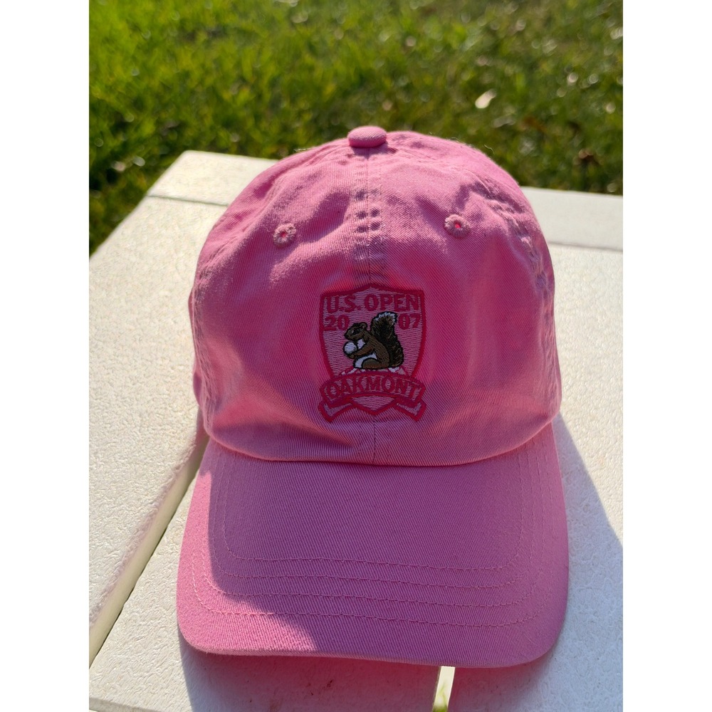 Imperial 2007 US Open Oakmont Golf Hat Pink Cotton Adjustable Strapback Cap